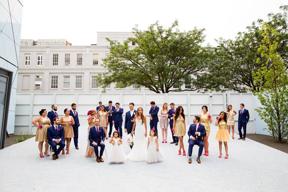 Wedding party Courtyard photo