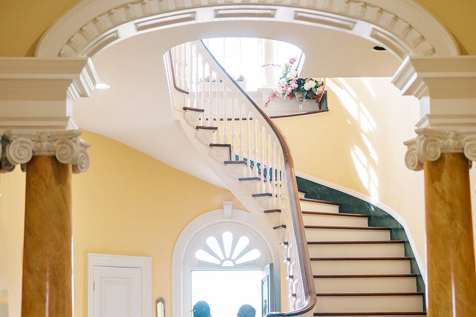Bride entering ceremony site