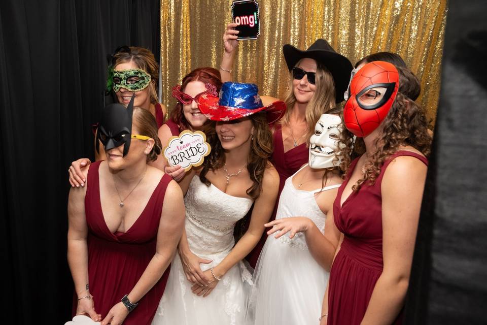 Bride and Bridesmaids