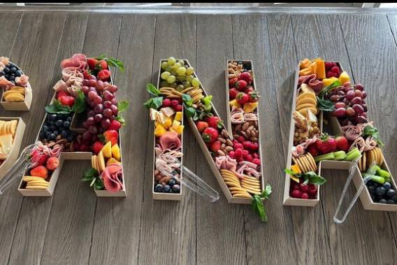 Letter charcuterie