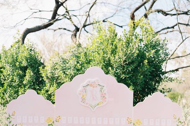 Floral seating display