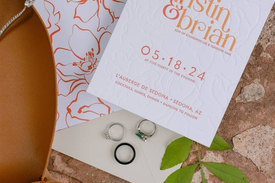 Spring wedding invitations