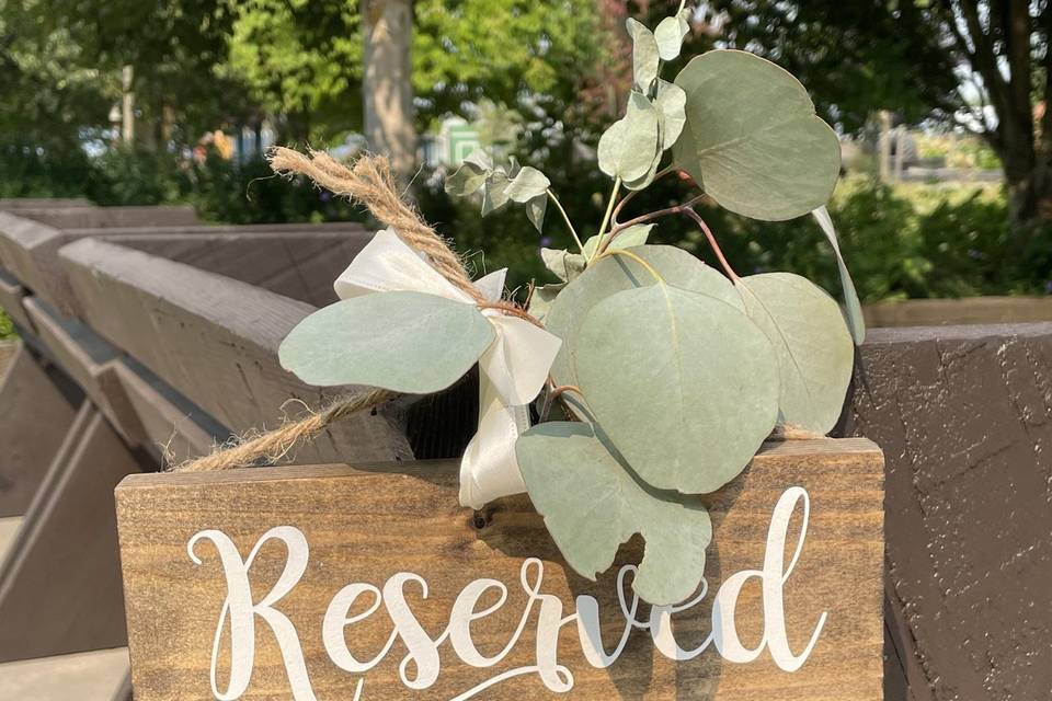 Ceremony Benches