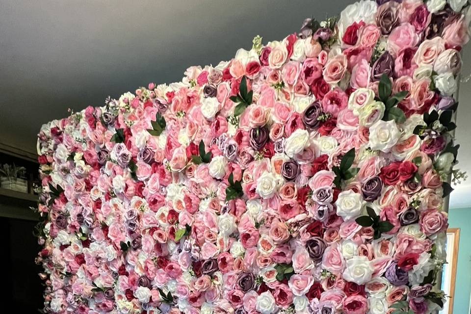 Mulitpink Flower Wall