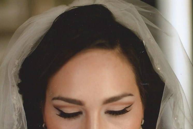 Smokey eyed bride