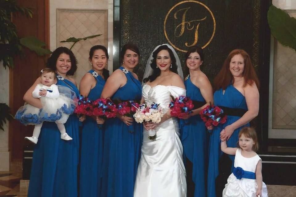 Bride and guests