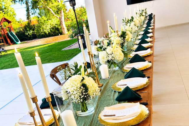 Dinnerware setup