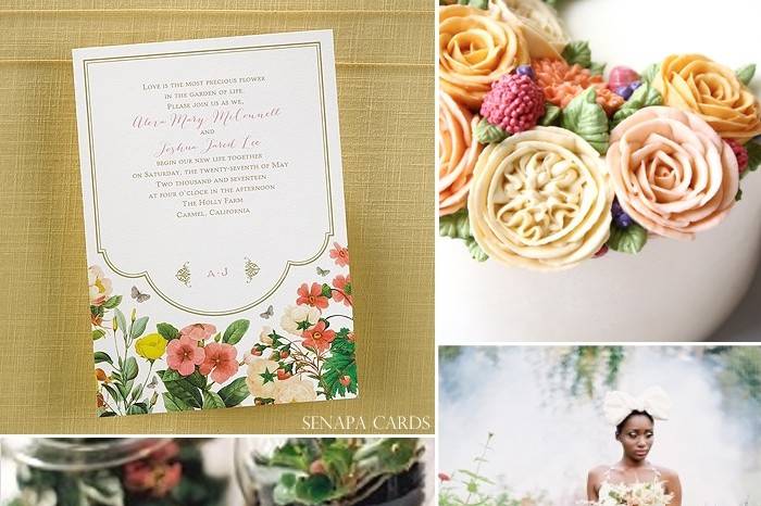 Bring your love of nature to your wedding celebration with a botanical garden theme.