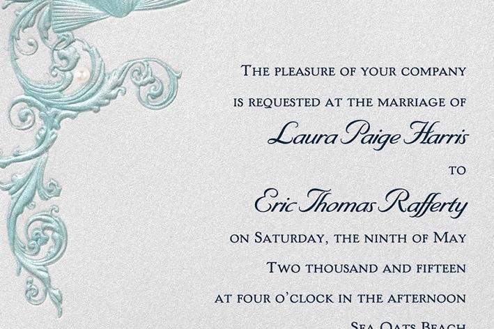 Our customers are going absolutely ga-ga over this beach-themed wedding invitation that pays homage to Ariel of The Little Mermaid.