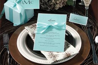 Wedding stationery is not just for sending to guests, it also makes for a lovely reception tablescape.