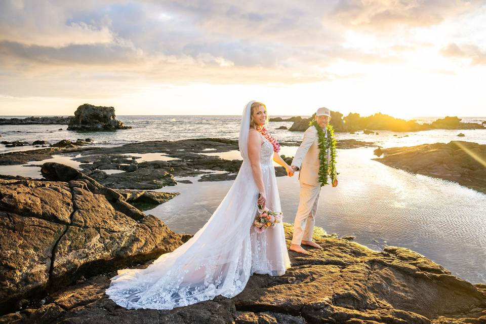 Hawaiian sunset photography