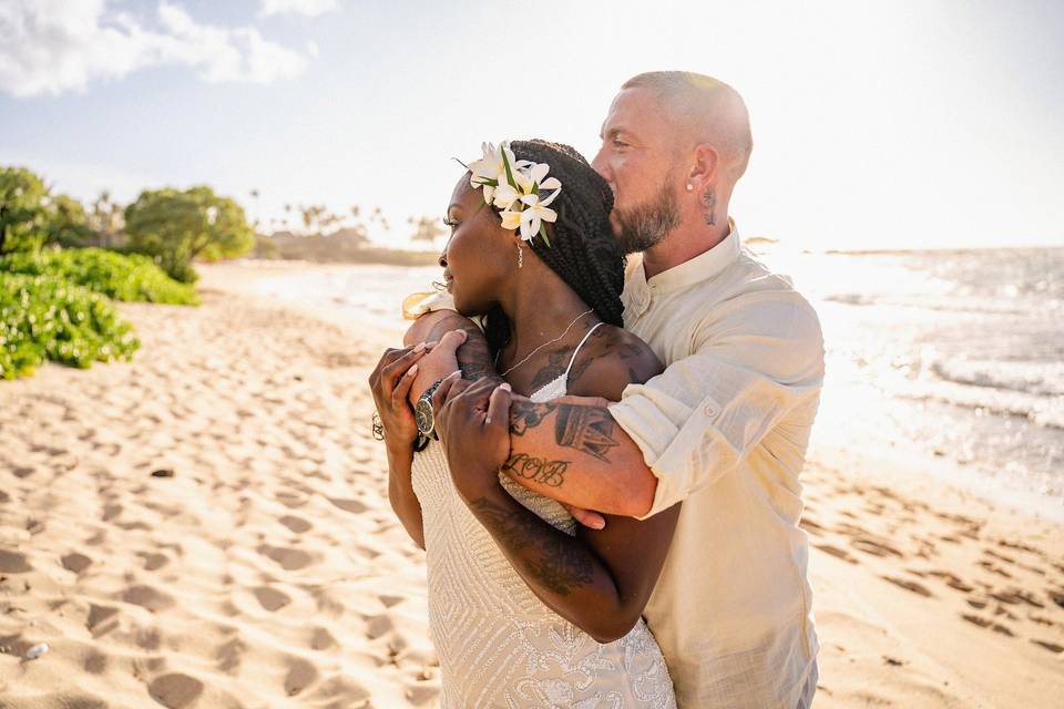 Hawaii beach weddding