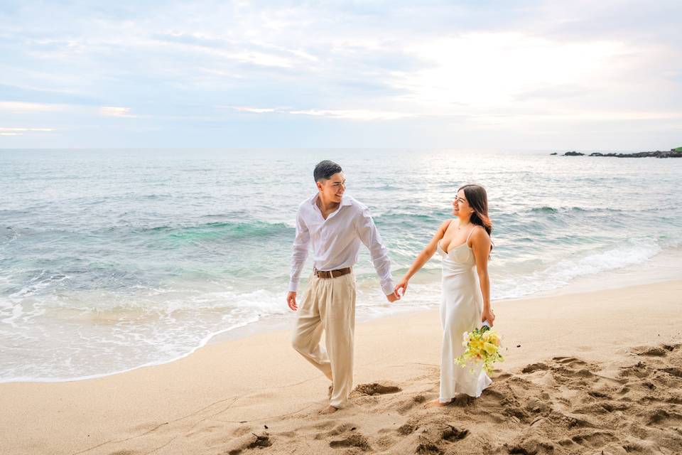 Sunset wedding