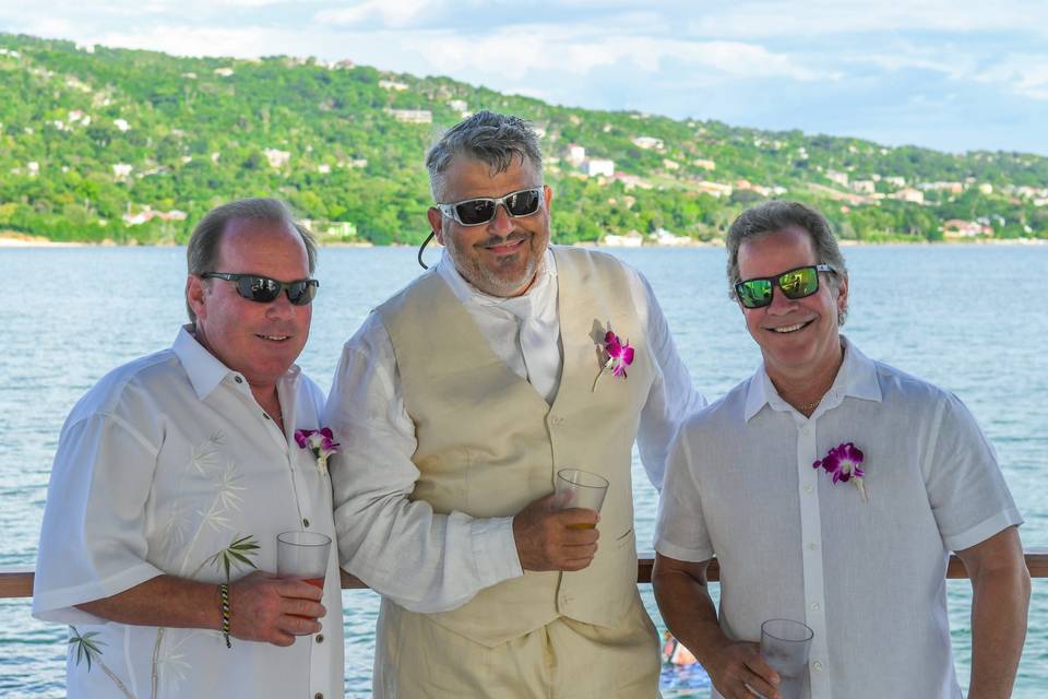 The Guys - Beach Wedding