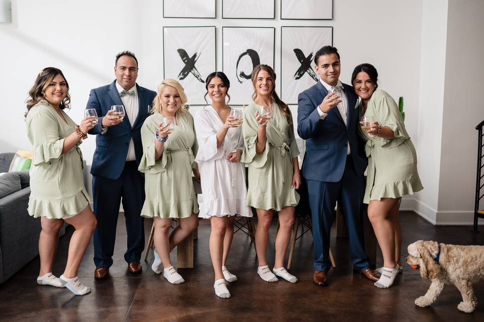 Bridal party hair&makeup