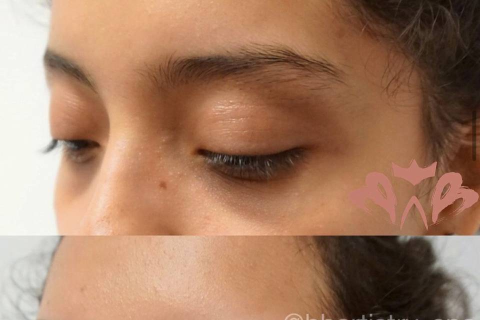Brow wax and tint