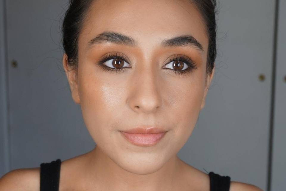 Peachy Wedding Guest Look