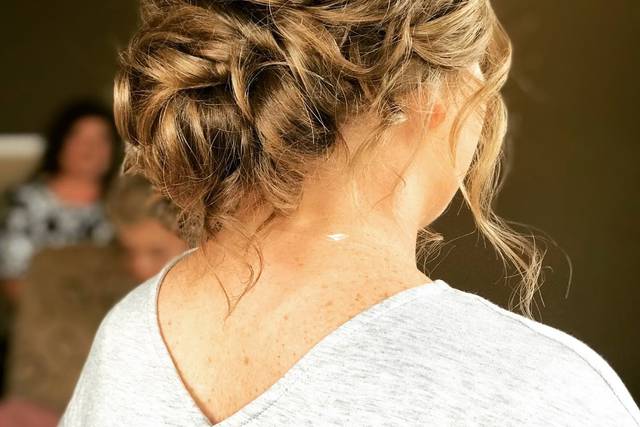 Updo with texture