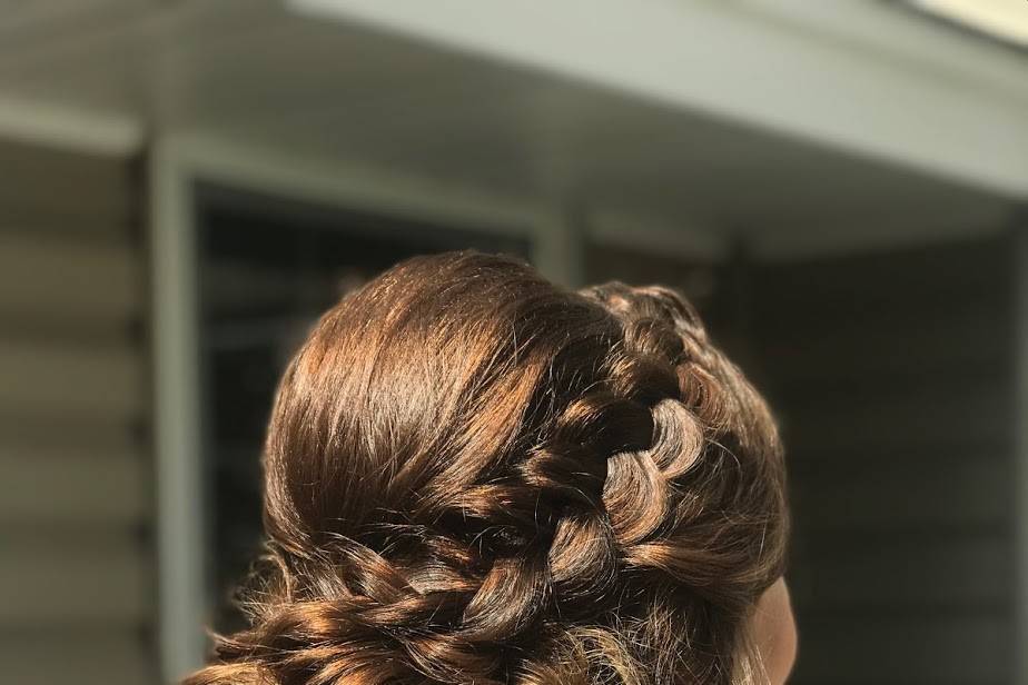 Low touseld updo