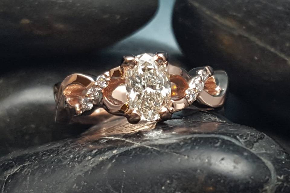 Rose Gold Diamond Ring