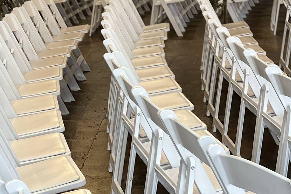 Wedding ceremony setup