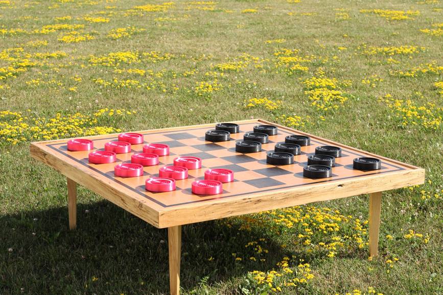 Our Giant Checkers game