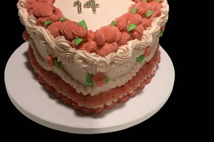 Vintage blush cake