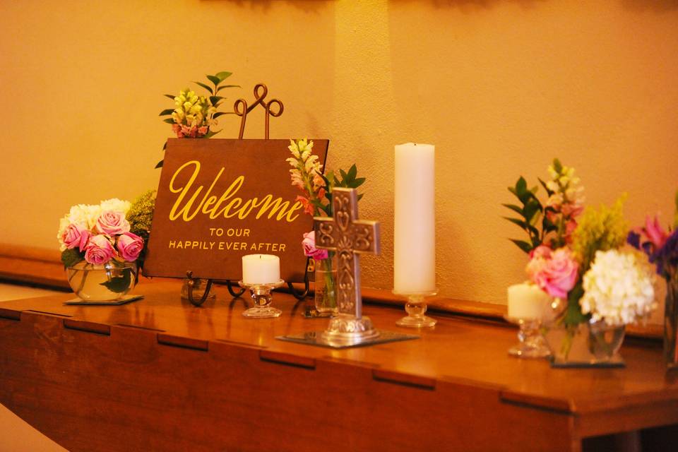 Welcome table