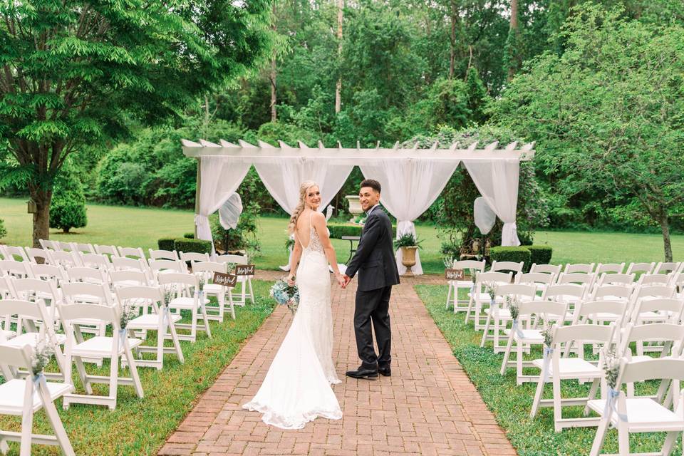 Garden Pergola ceremony site