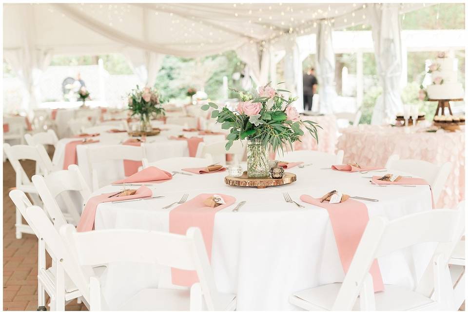 Reception tent