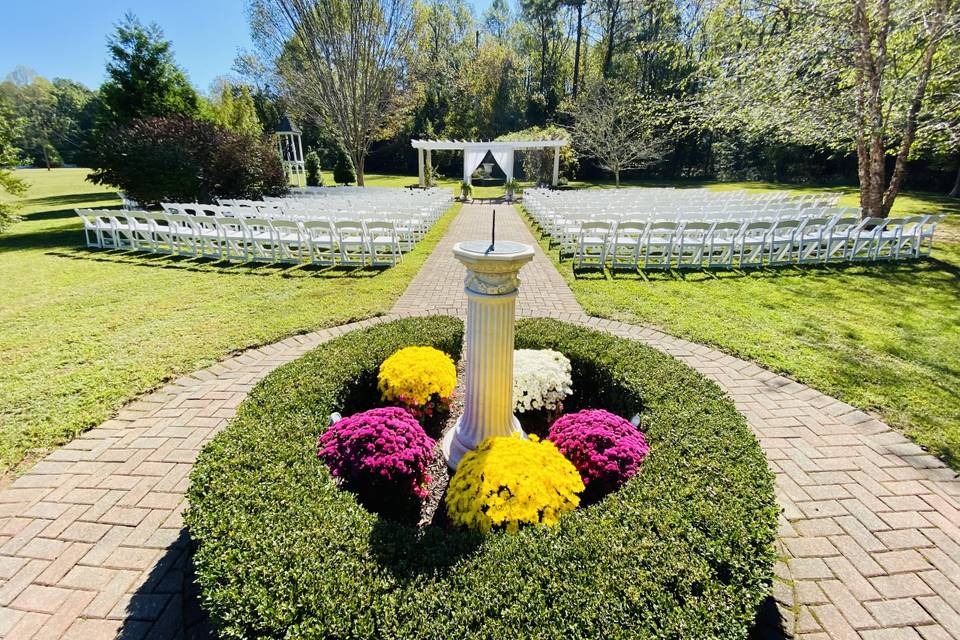 Garden Pergola ceremony site