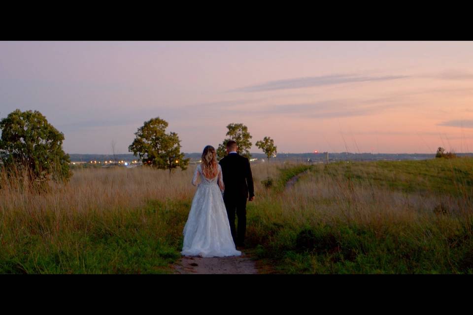 Couple during sunset