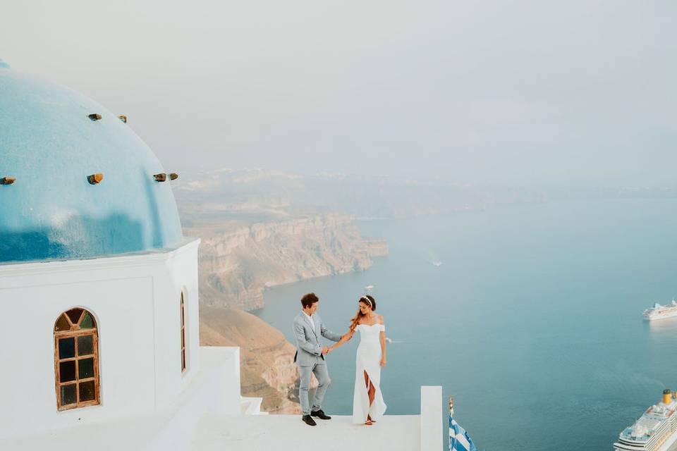 Santorini Elopement