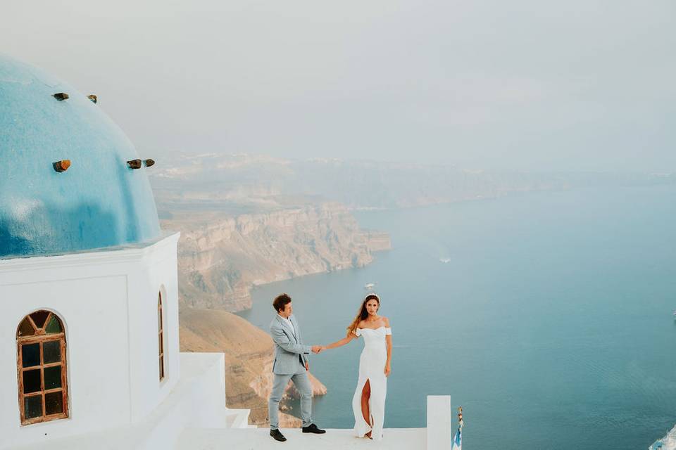 Santorini Elopement