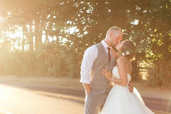 Sunset kiss