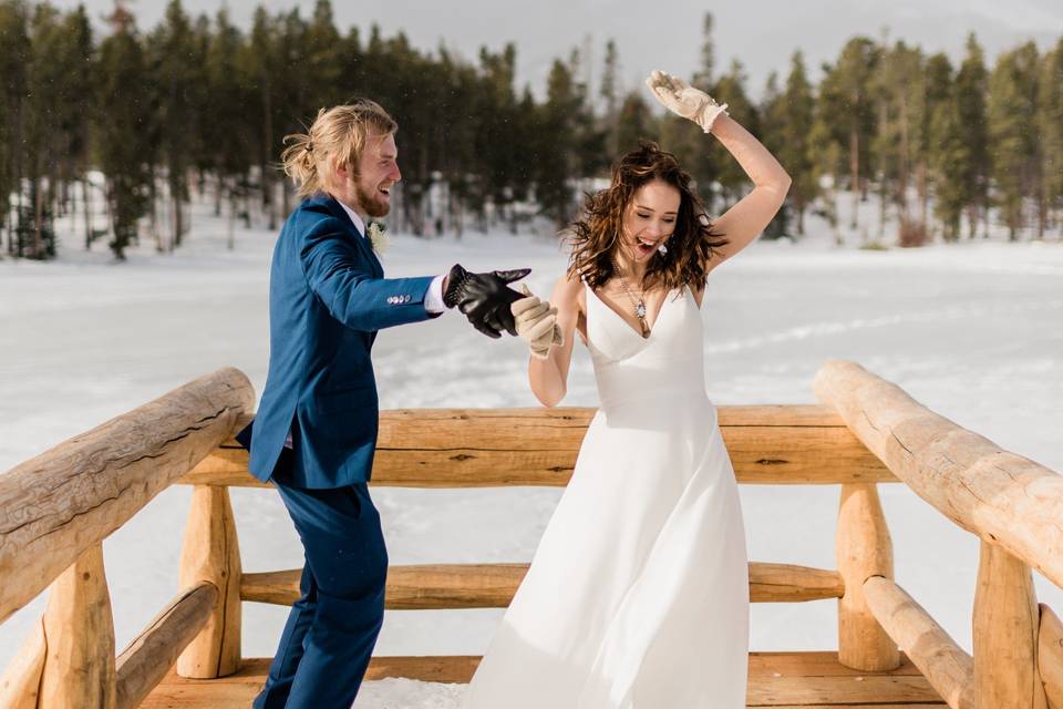 Sprague Lake Winter Elopement