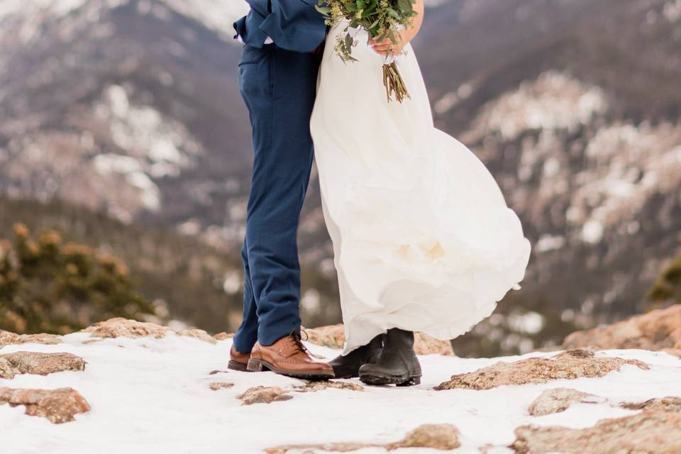 Sprague Lake Winter Elopement