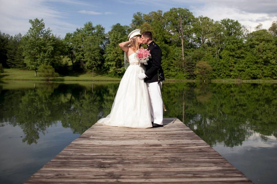 On the dock