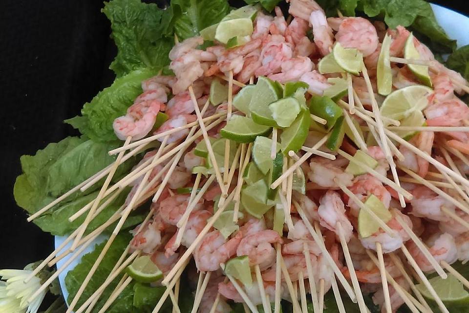 Shrimp skewers