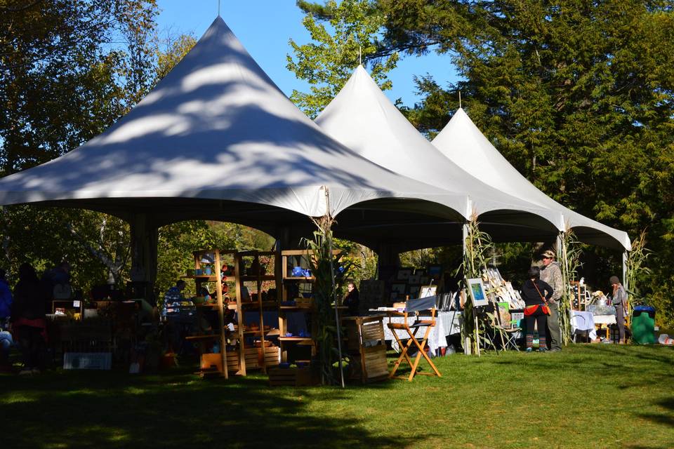 Large event tents provided