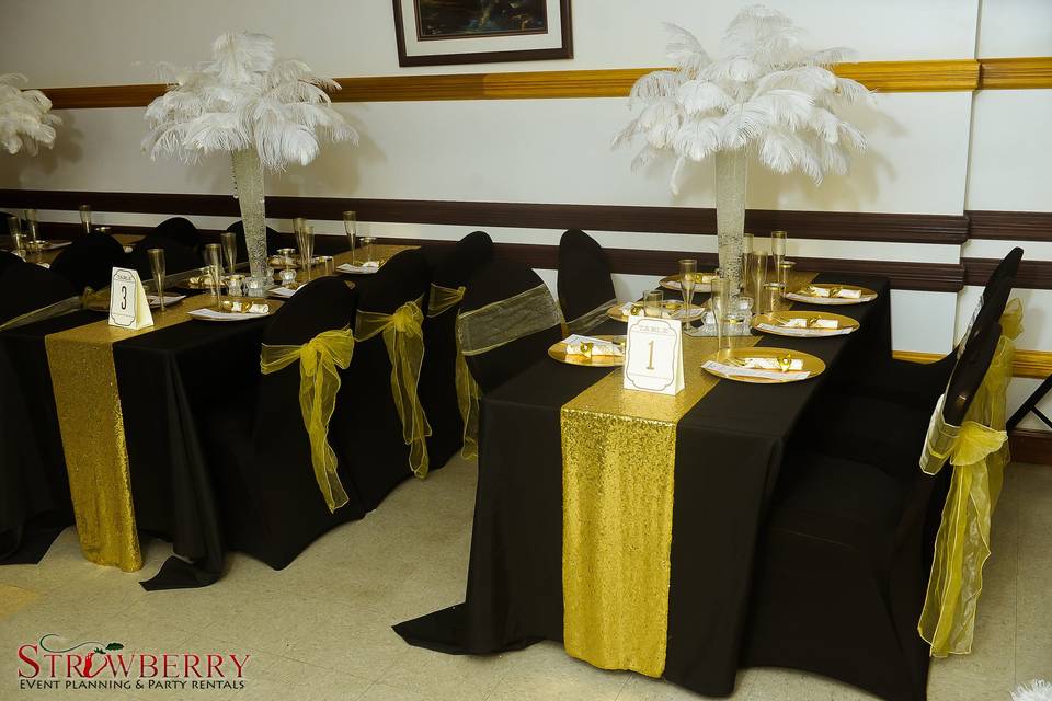 Old Hollywood-inspired reception