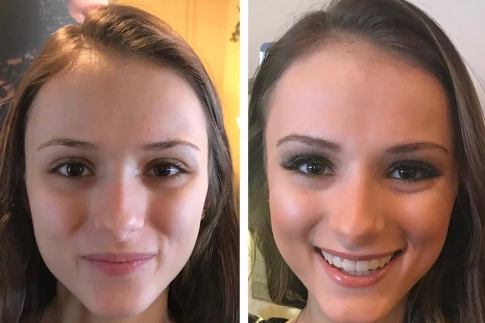 Bridal Makeup Before & After
