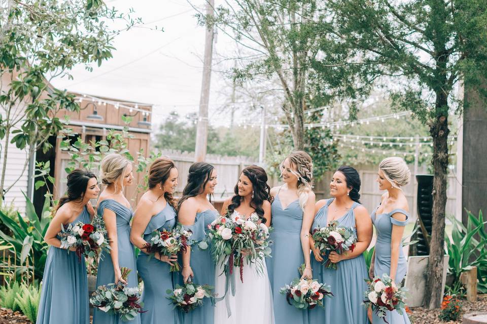 Garden Bridal Party