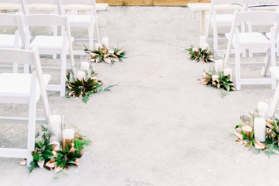 Garden ceremony arbor