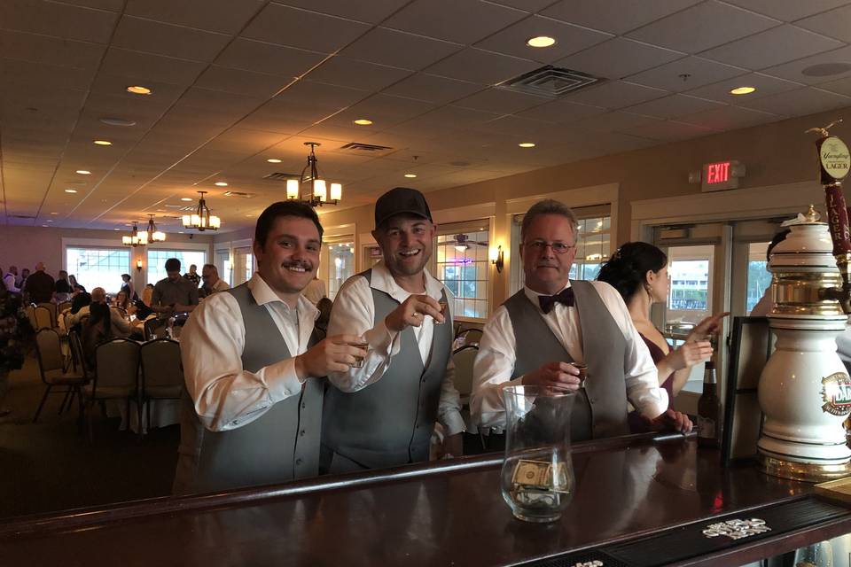 Dad and the groomsmen
