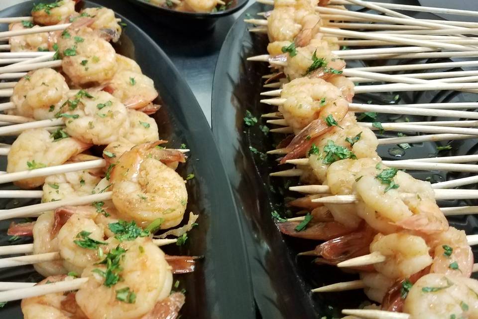 Shrimp skewers