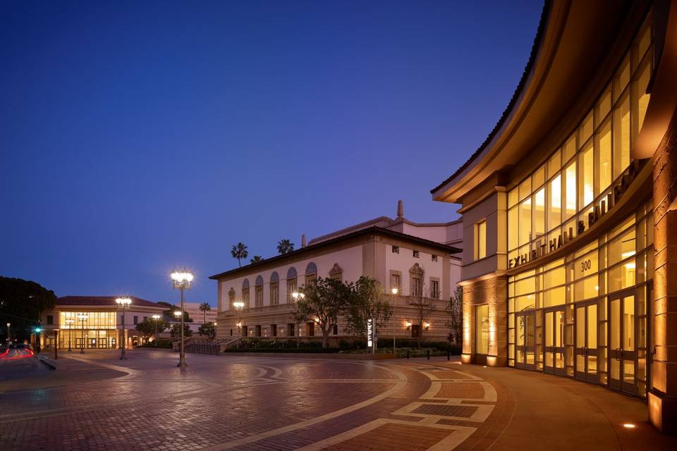 Exterior view of The Grand Ballroom at the Pasadena Convention Center