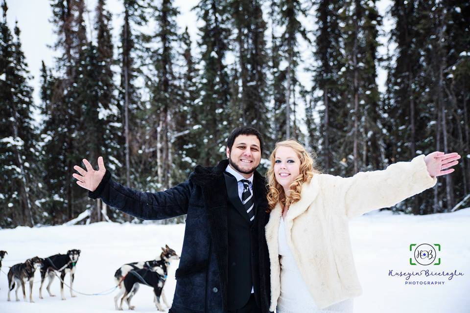 Dog Sledding Wedding