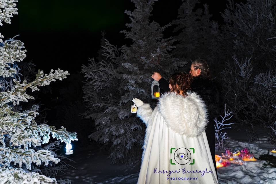 Aurora Borealis Wedding