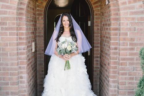 Bride in her gown!